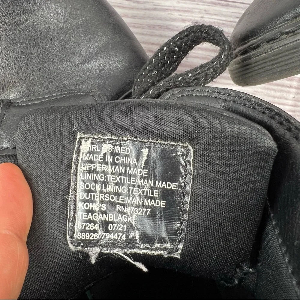 Combat Boots Size Youth 13 in Black Kohl’s